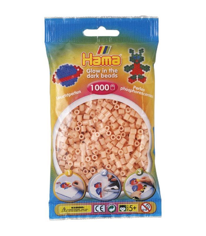 Термомозаика Hama Набор красных светящихся бусин, 1000 шт. Midi 5+