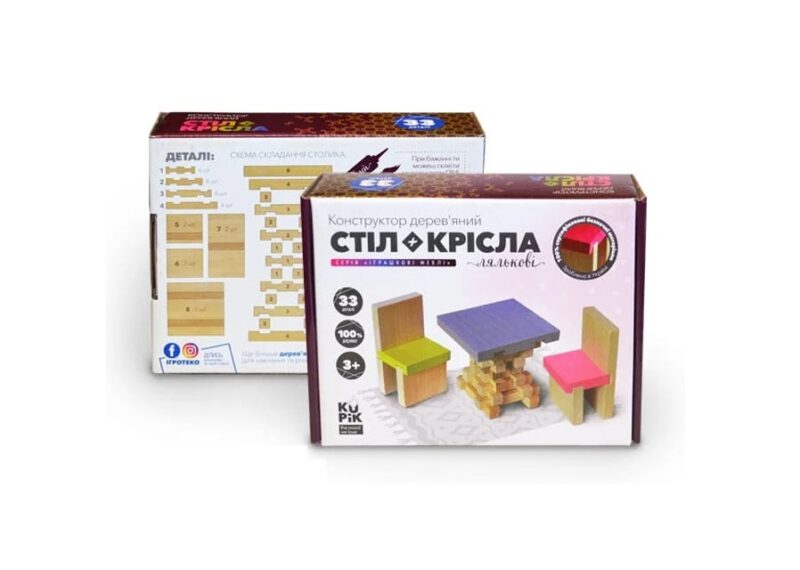 деревянный конструктор кукольная мебель