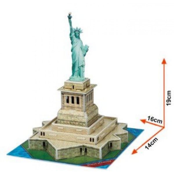 размеры картонного 3d конструктора статуи свободы