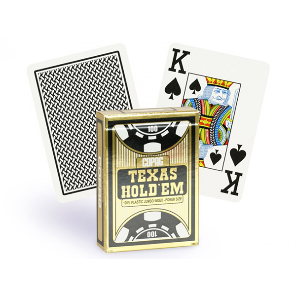 карты для покера Copag Texas Hold ‘Em Poker Jumbo Index черные