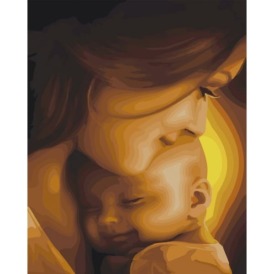 Картина за номерами Мама з дитиною на руках