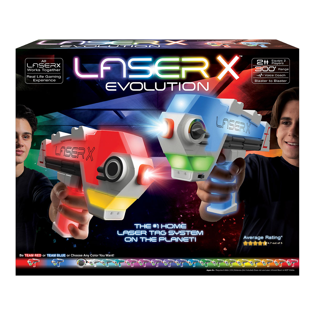 Игровой набор для лазерных боев Laser X Evolution для двух игроков - купить  в интернет-магазине Neuron Toys