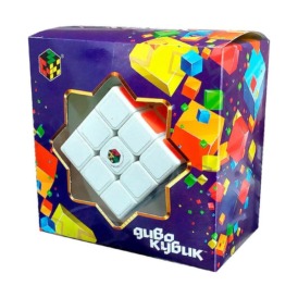 Кубик Рубіка 3х3 Крутиголовка Диво-кубик Флю білий2