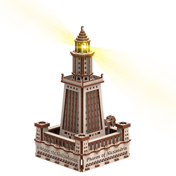 3D конструктор Mr. Playwood Александрийский маяк Эко-лайт (280 деталей)1