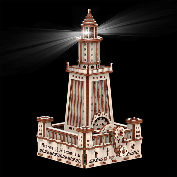 3D конструктор Mr. Playwood Александрийский маяк Эко-лайт (280 деталей)2